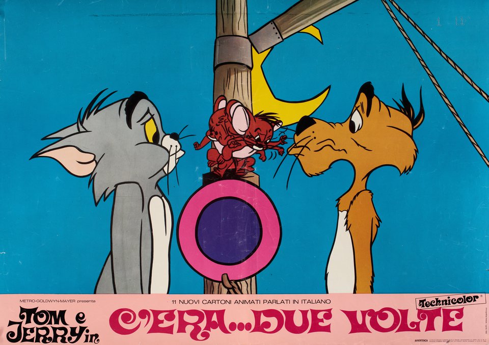 Tom and Jerry: Cat and Dupli-cat Original 1968 Italian Fotobusta Movie Poster