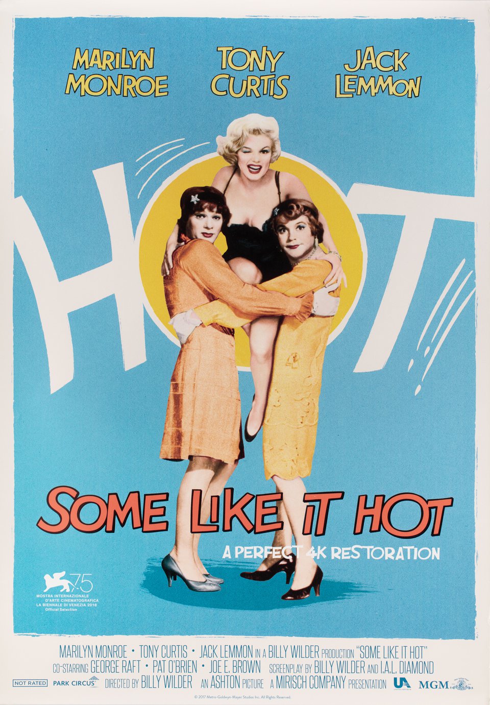 Some Like It Hot Original R2018 British One Sheet Movie Poster