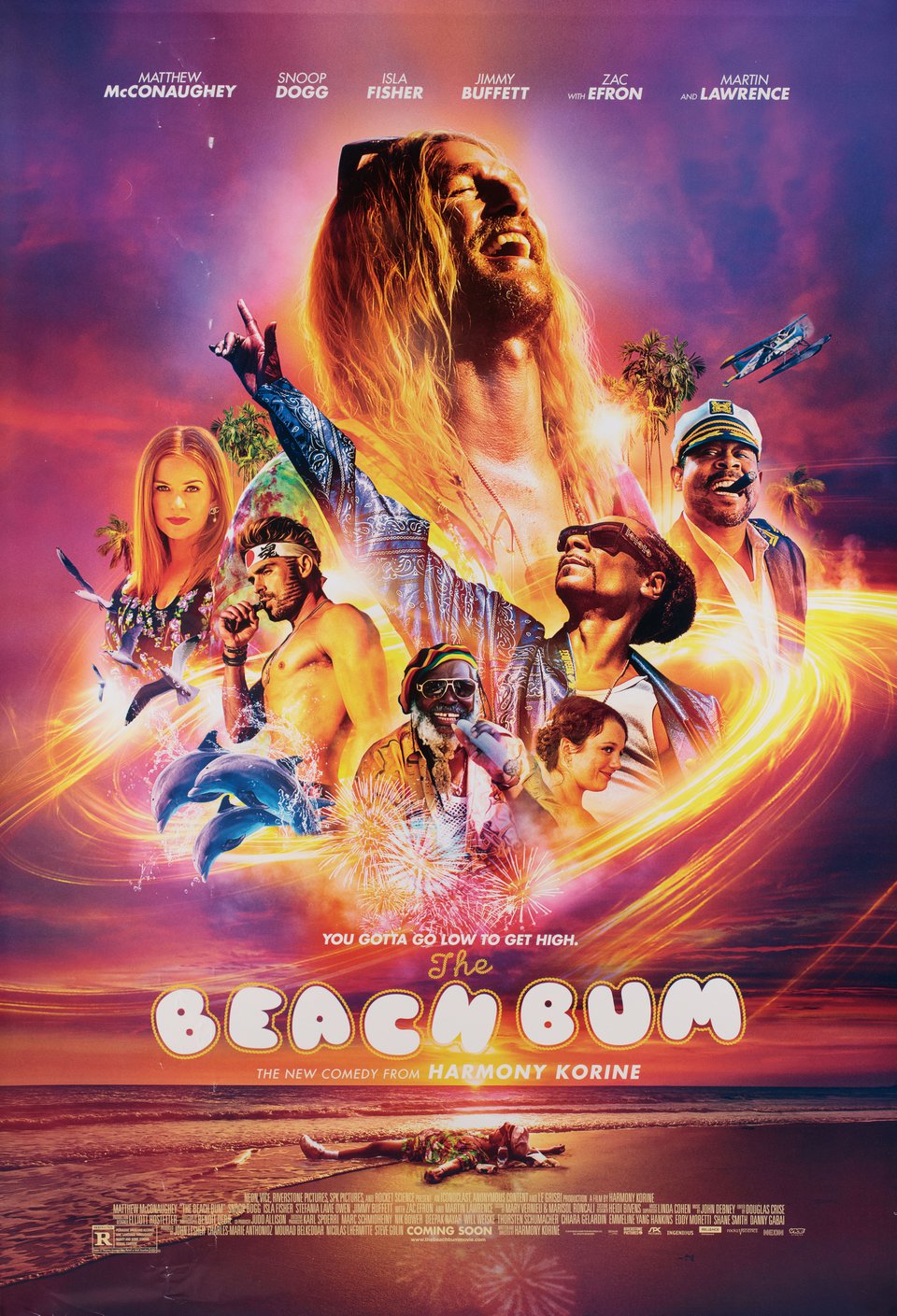 The Beach Bum Original 2019 U.S. One Sheet Movie Poster