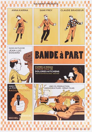 Band of Outsiders Original R2025 Swedish B1 Movie Poster