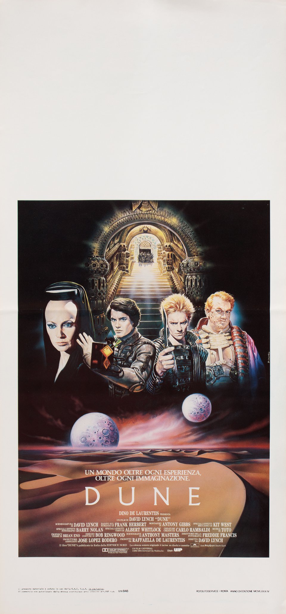Dune Original 1984 Italian Locandina Movie Poster