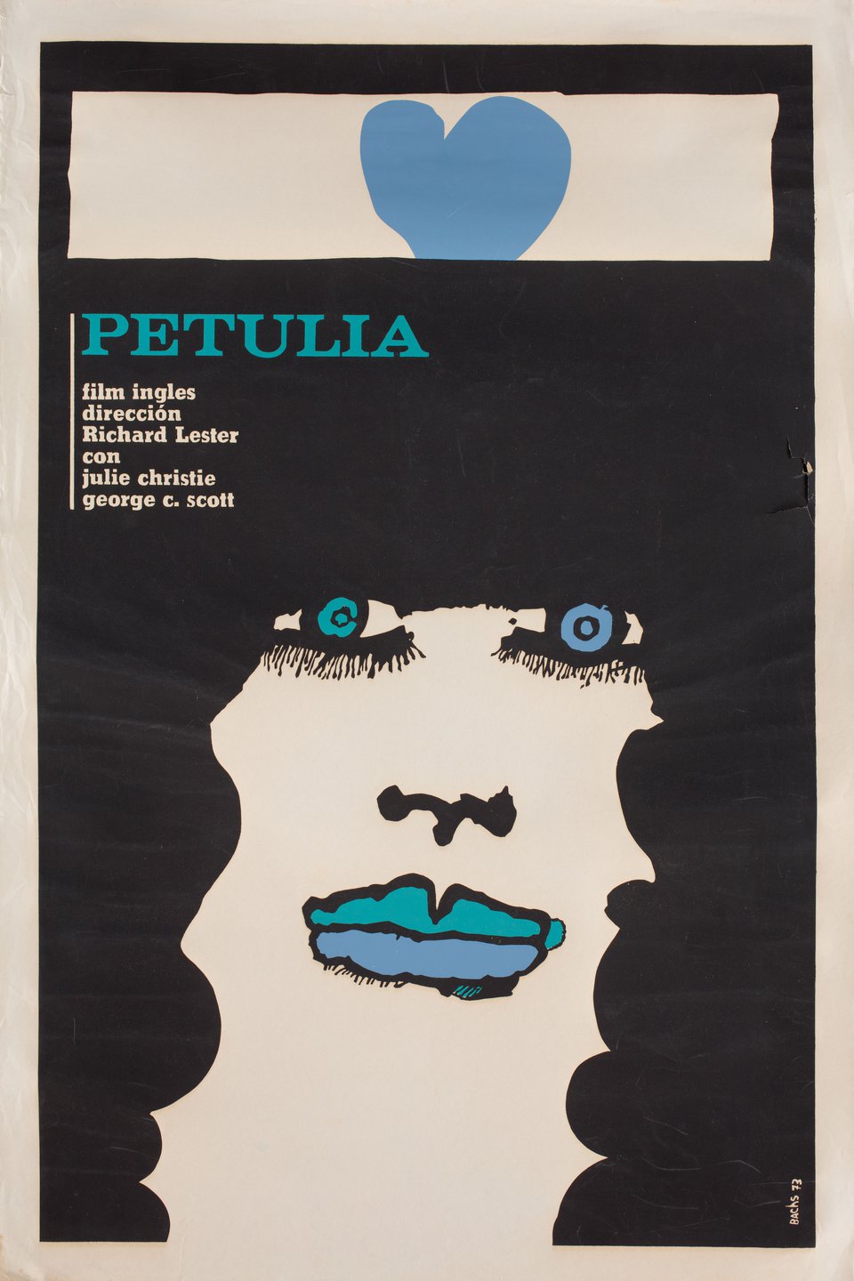 Petulia Original 1971 Cuban Movie Poster