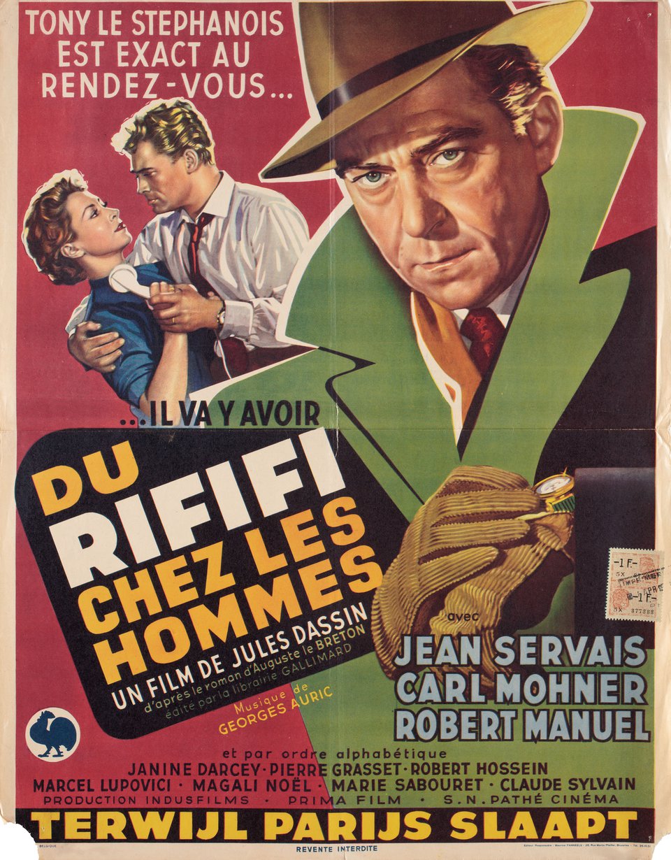 Rififi Original 1955 Belgian Movie Poster