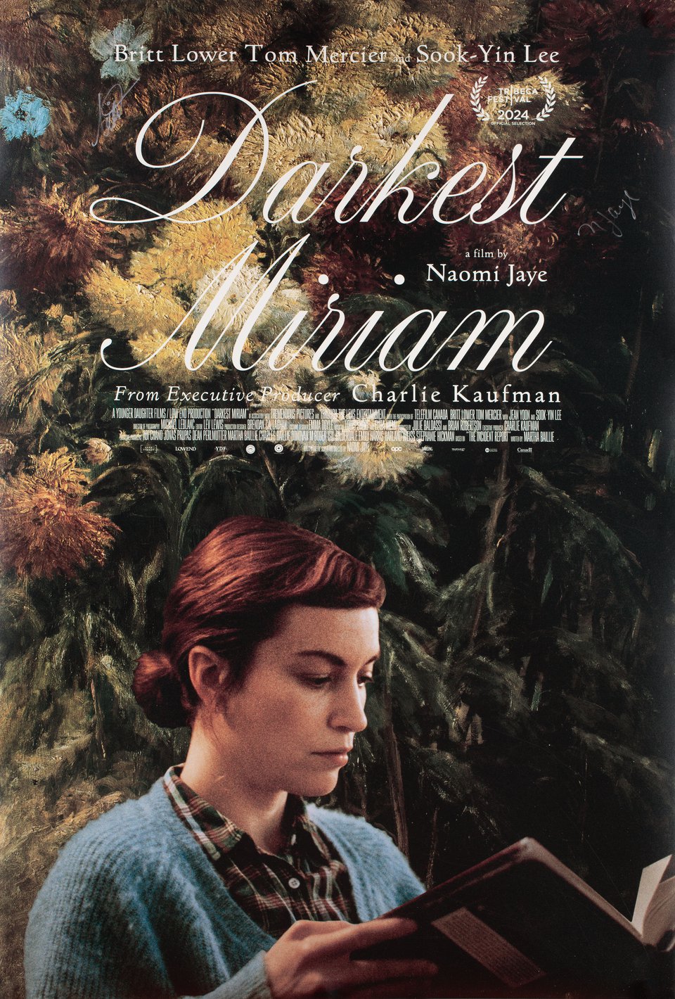 Darkest Miriam Original 2025 U.S. One Sheet Movie Poster Signed by Naomi Jaye / Britt Lower