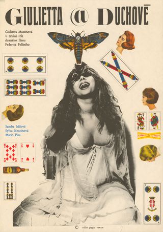 Juliet of the Spirits Original 1965 Czech A3 Movie Poster