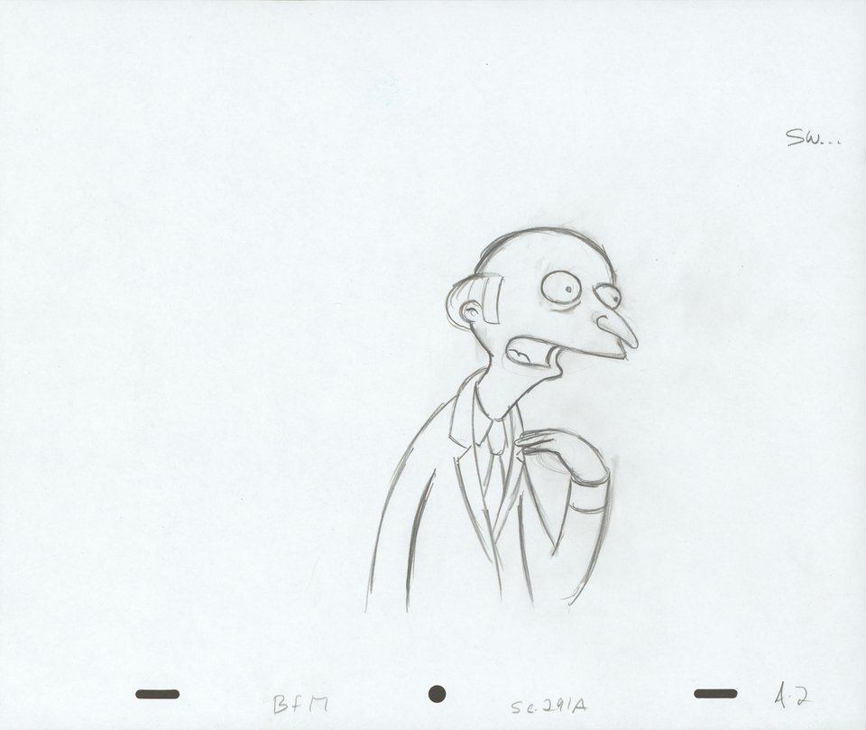 The Simpsons Original 2000s U.S. Storyboard