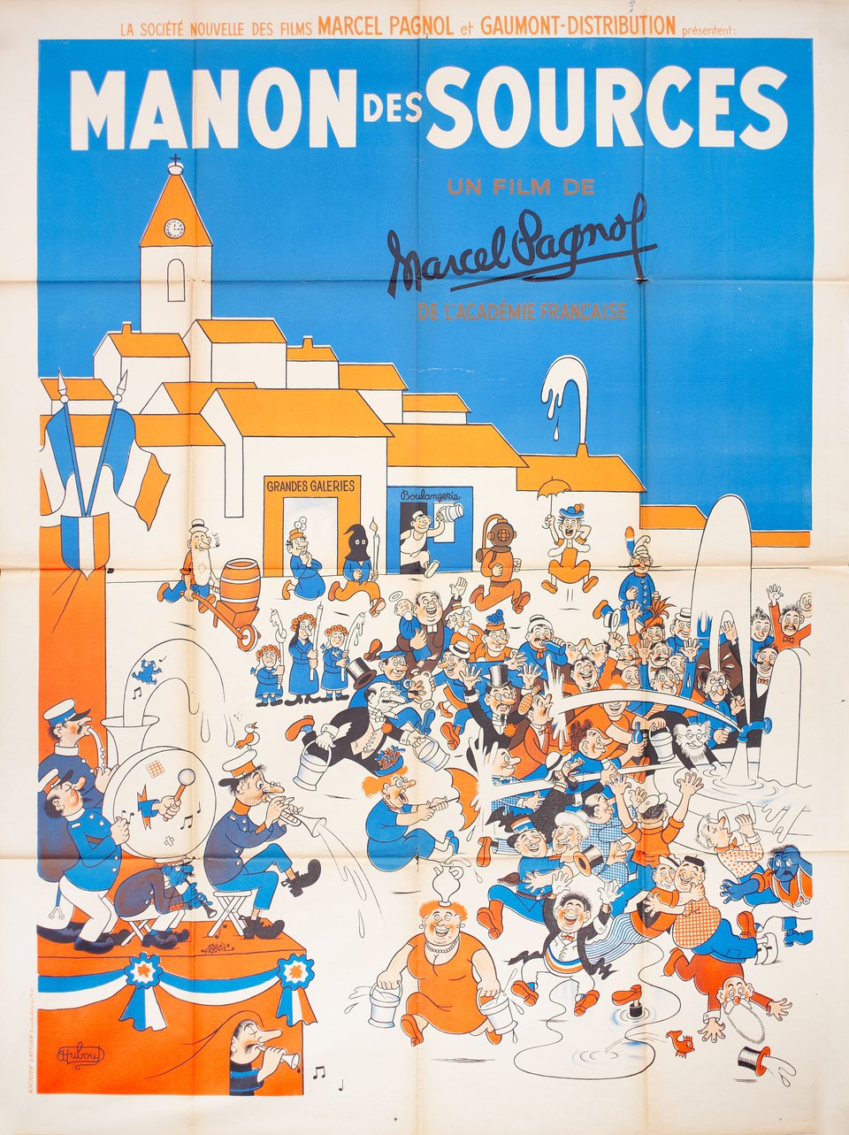 Manon des sources Original 1952 French Grande Movie Poster