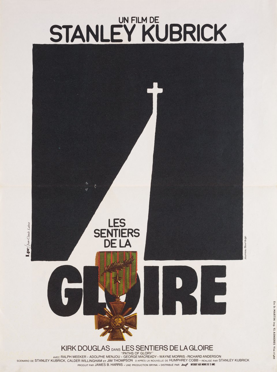 Paths of Glory Original 1980s French Petite Movie Poster