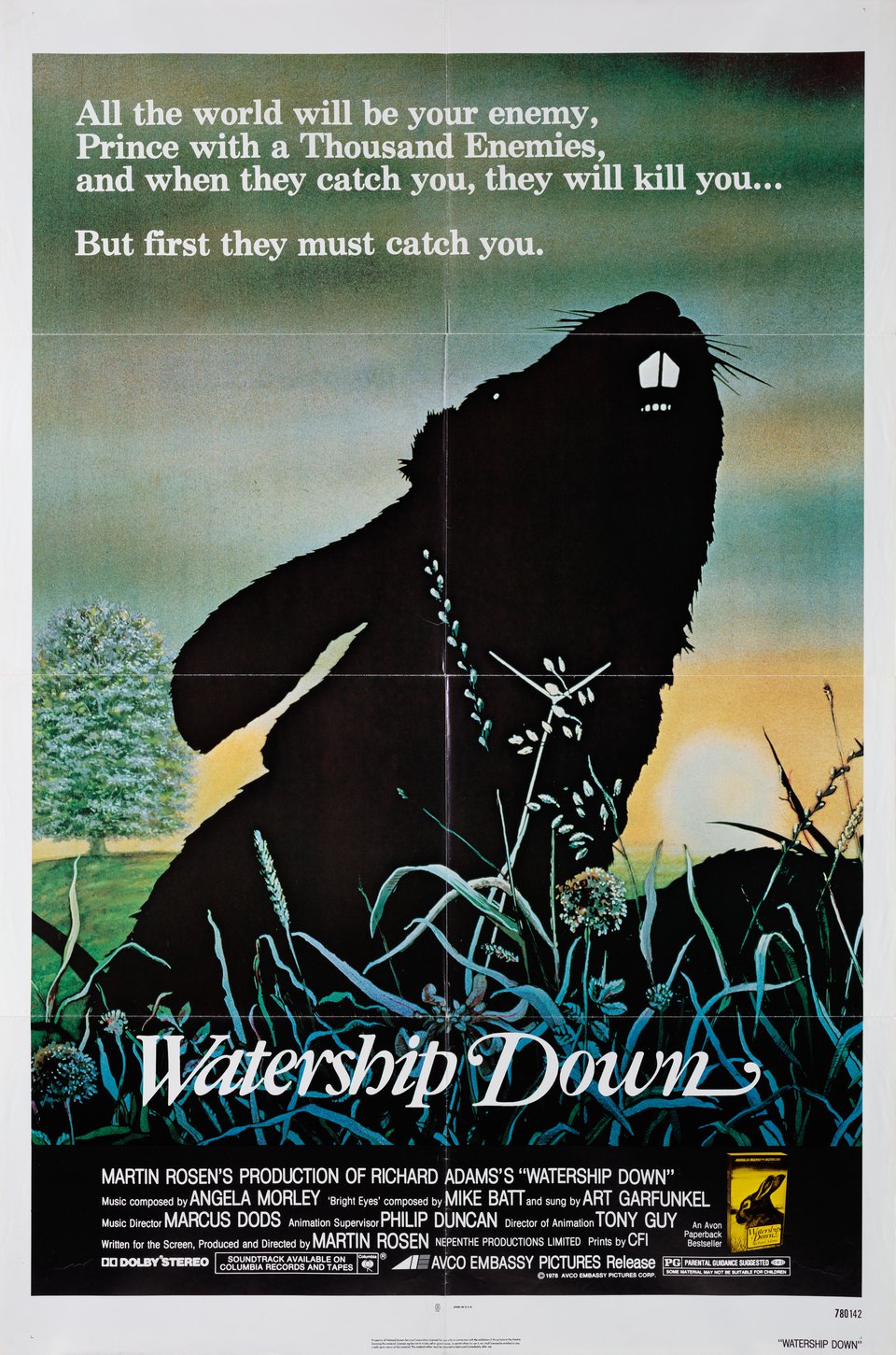 Watership Down Original 1978 U.S. One Sheet Movie Poster