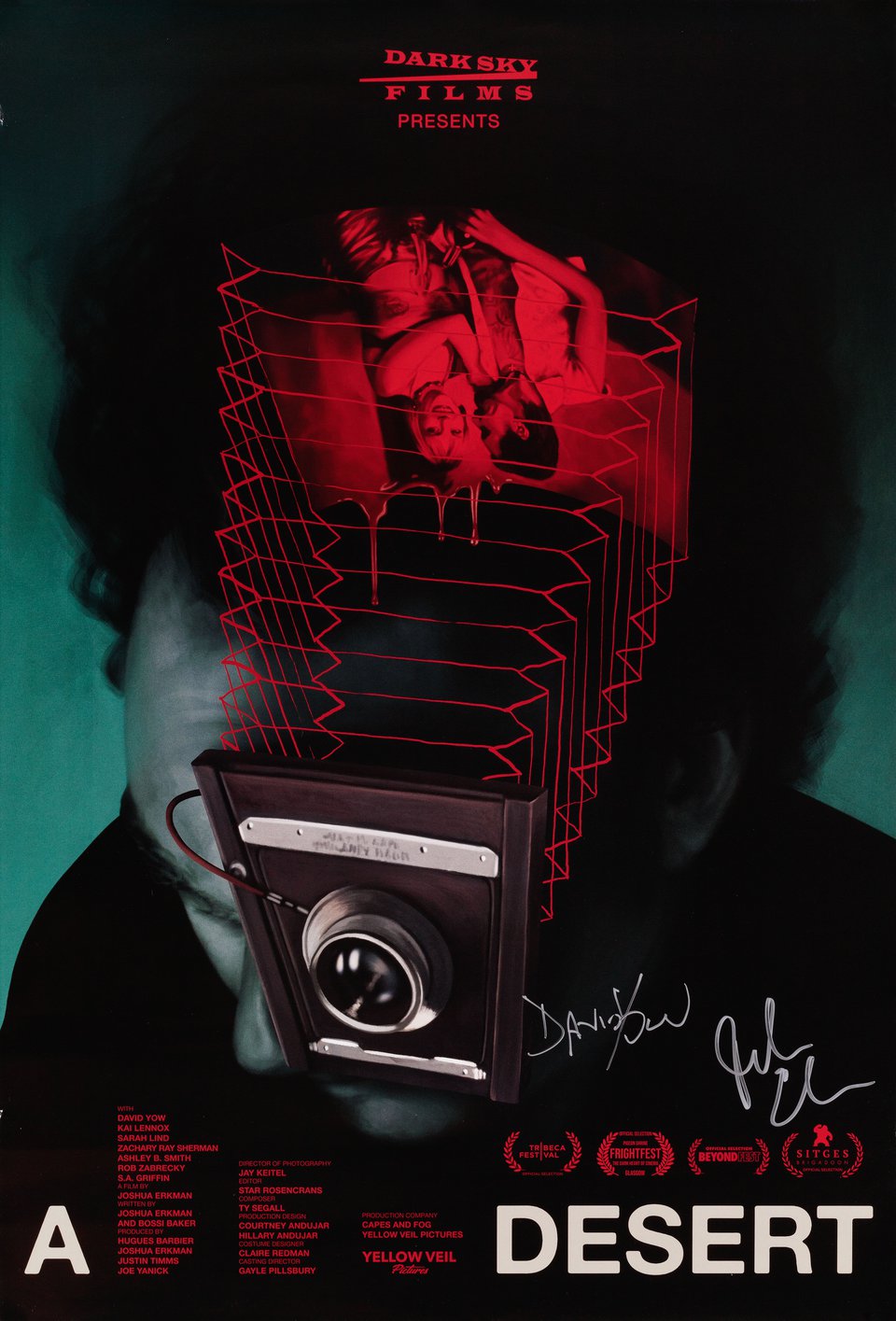 A Desert Original 2025 U.S. One Sheet Movie Poster Signed by Joshua Erkman / David Yow 