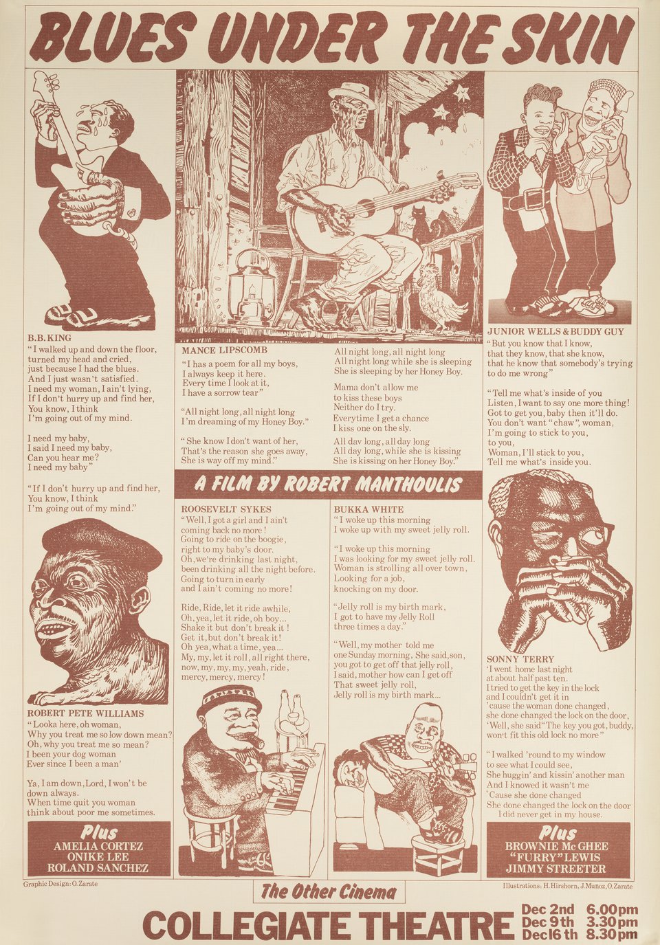 Blues Under the Skin Original 1973 British Double Crown Movie Poster