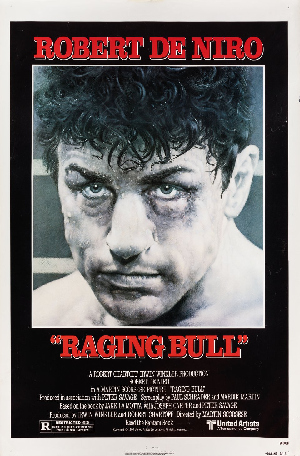 Raging Bull Original 1980 U.S. One Sheet Movie Poster