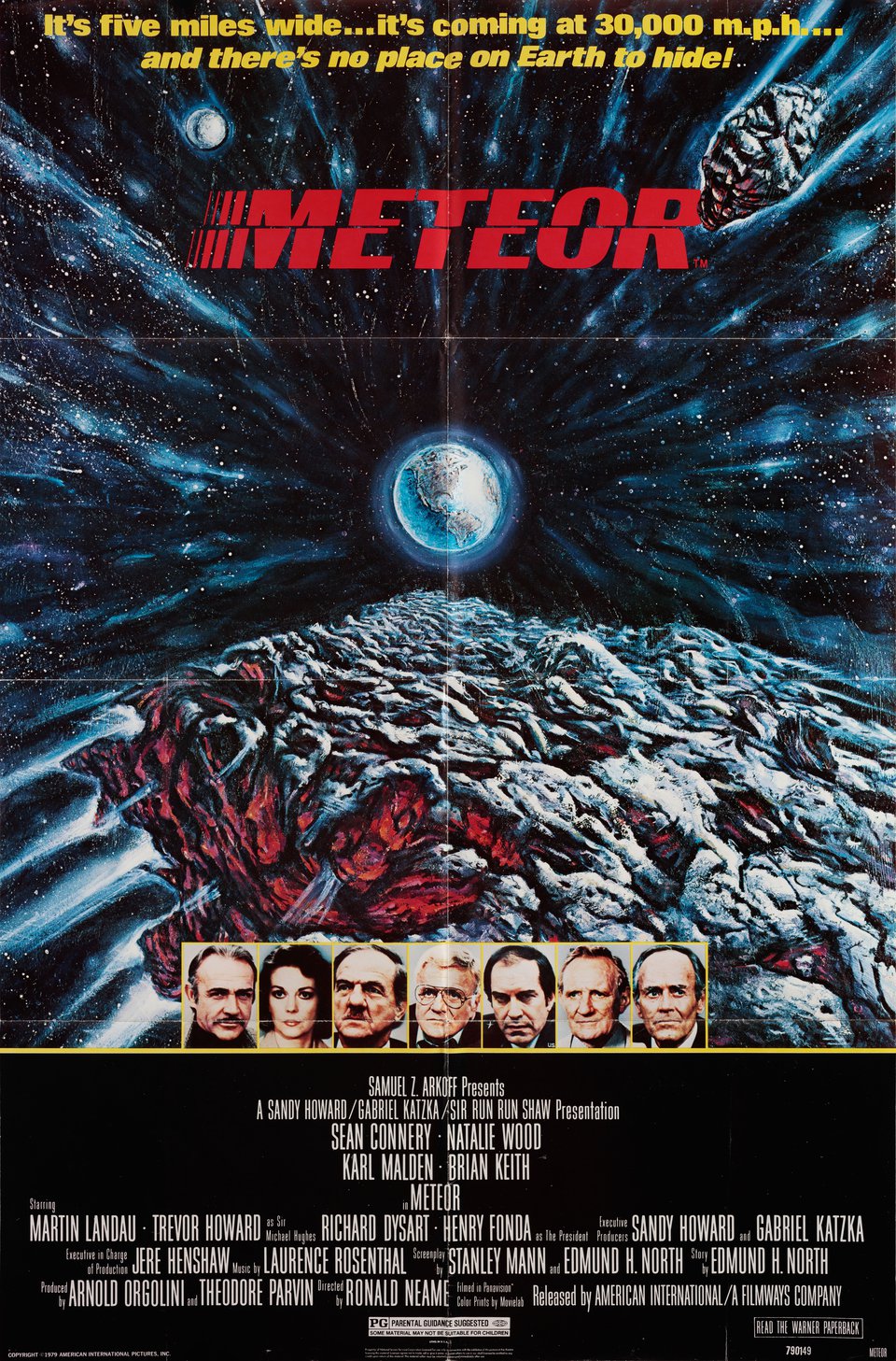 Meteor Original 1979 U.S. One Sheet Movie Poster