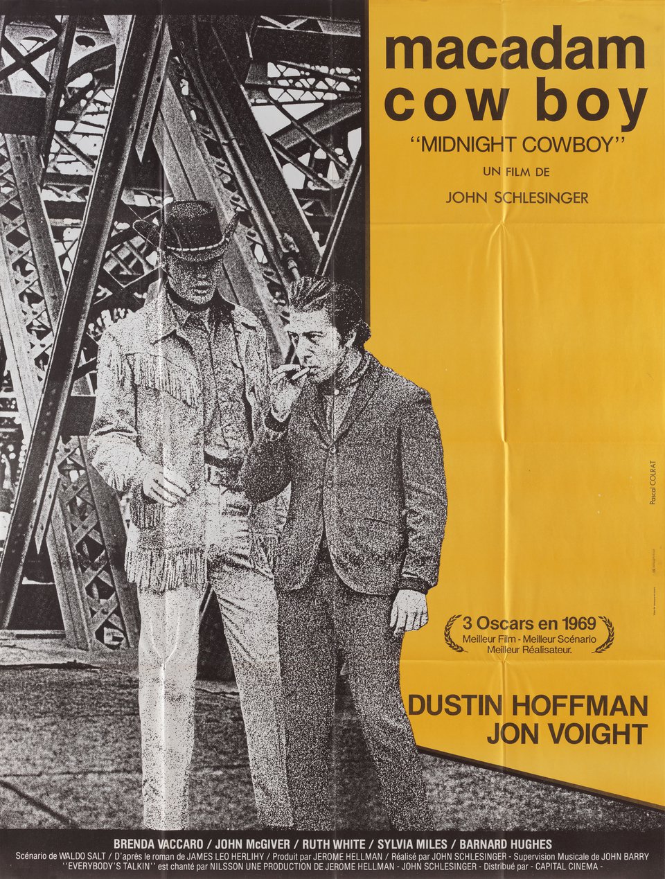 Midnight Cowboy Original R1980s French Grande Movie Poster