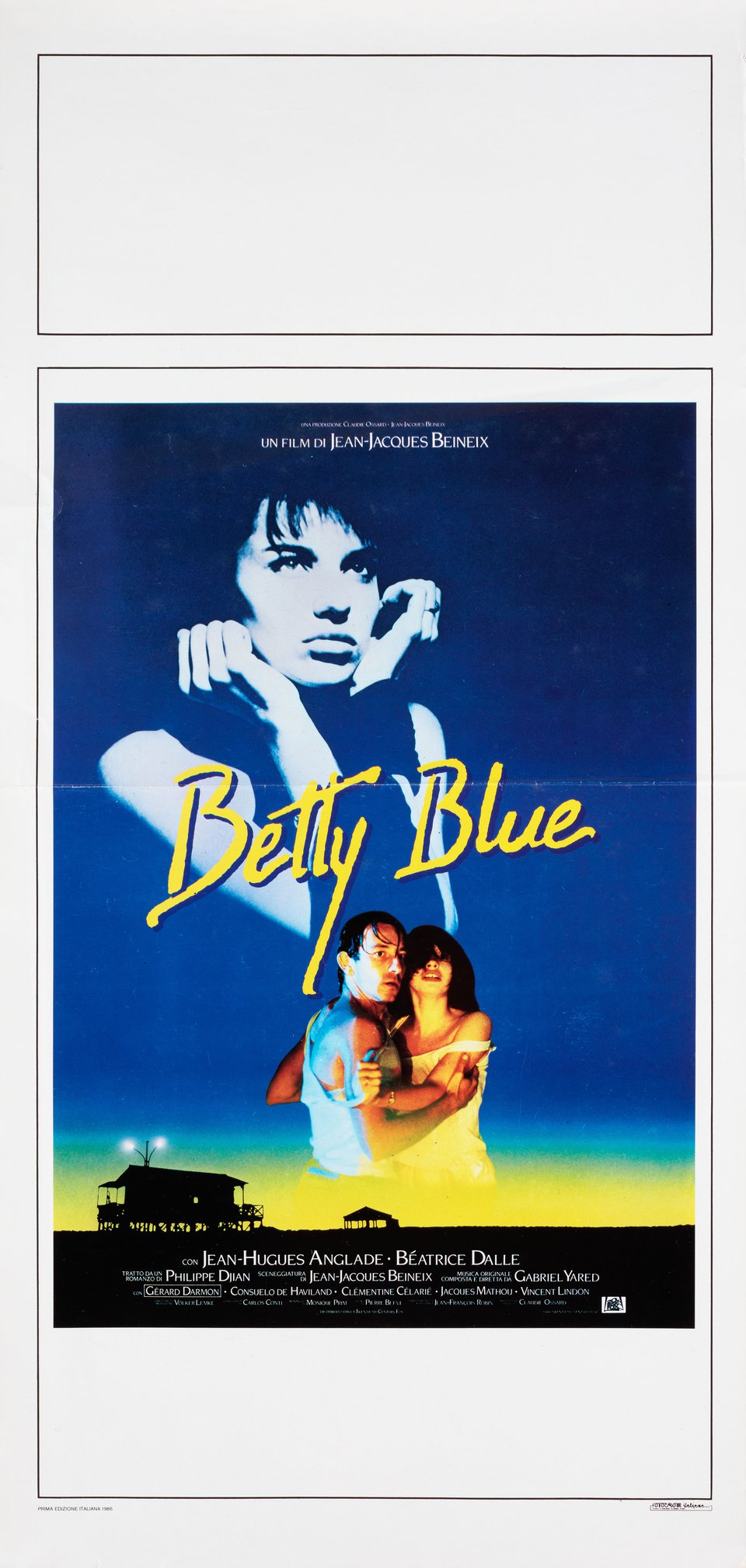 Betty Blue Original 1986 Italian Locandina Movie Poster