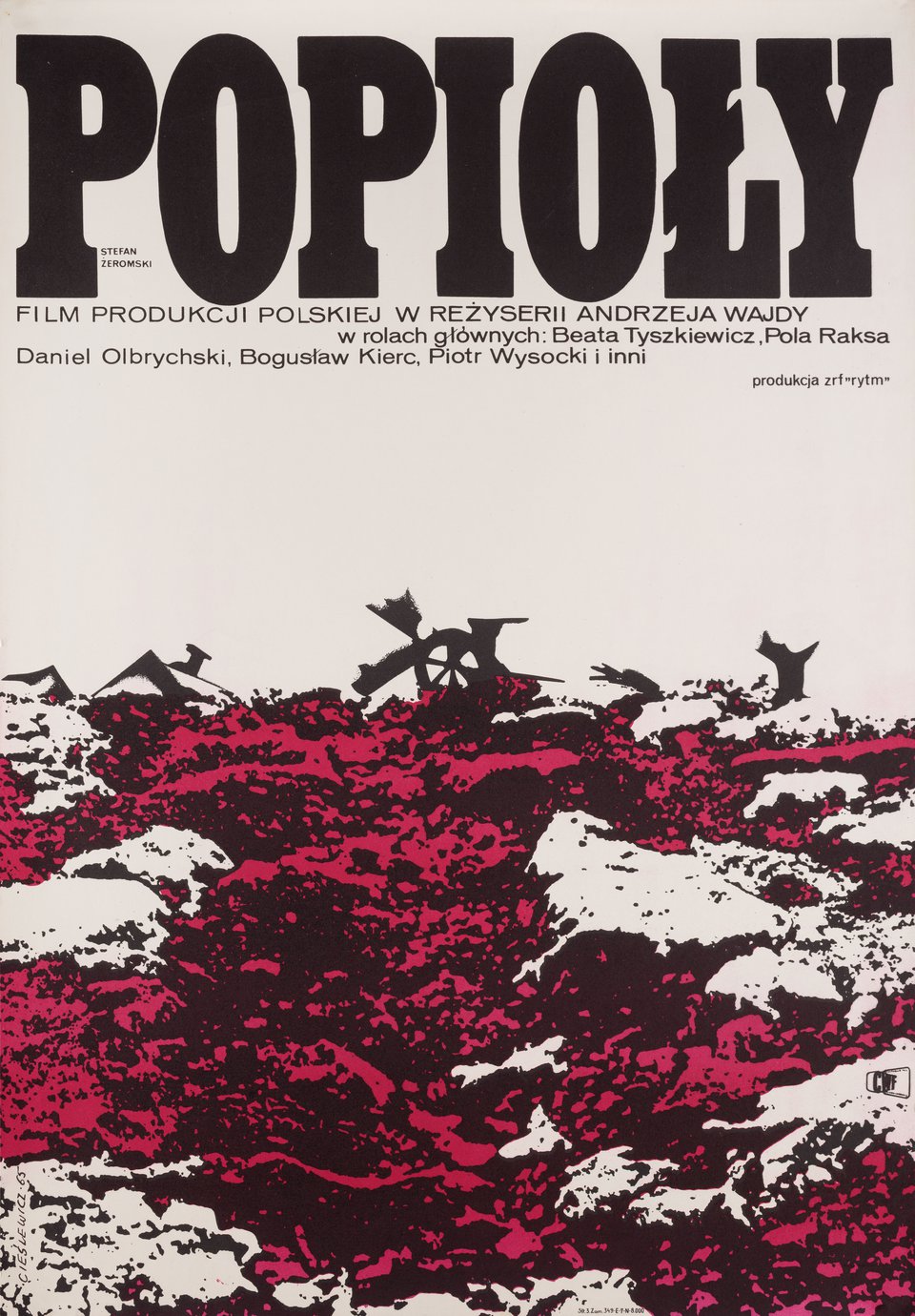 The Ashes Original 1965 Polish A1 Movie Poster