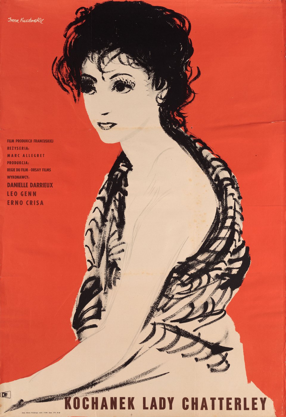 Lady Chatterley's Lover Original 1955 Polish A1 Movie Poster