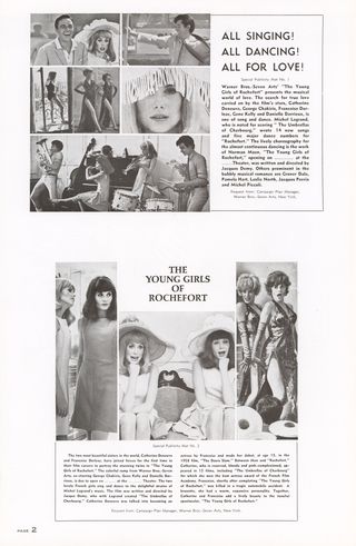The Young Girls of Rochefort Original 1967 U.S. Movie Pressbook Alternate Image