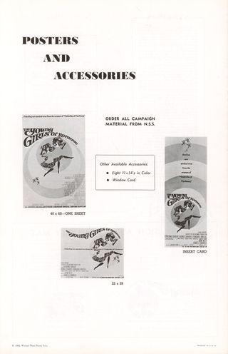 The Young Girls of Rochefort Original 1967 U.S. Movie Pressbook Alternate Image