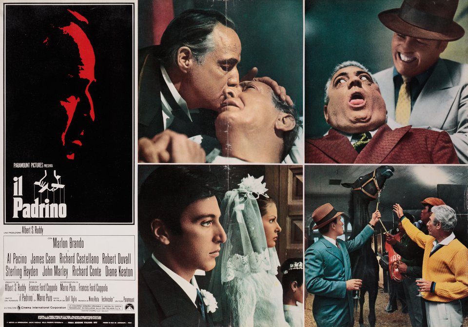 The Godfather Original 1972 Italian Fotobusta Movie Poster