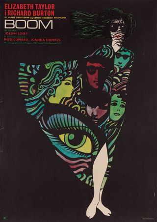 Boom! Original 1970 Polish A1 Movie Poster