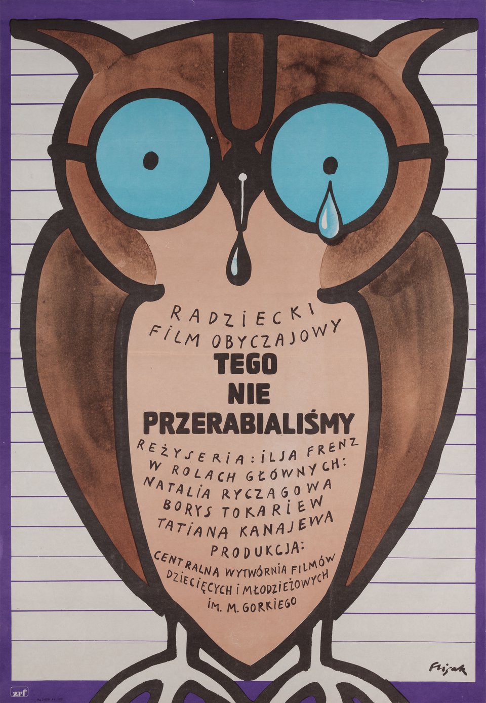 Eto my ne prokhodili Original 1976 Polish A1 Movie Poster