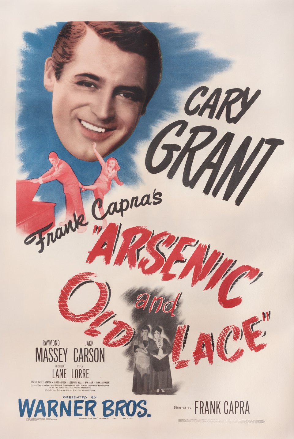 Arsenic and Old Lace Original 1944 U.S. One Sheet Movie Poster