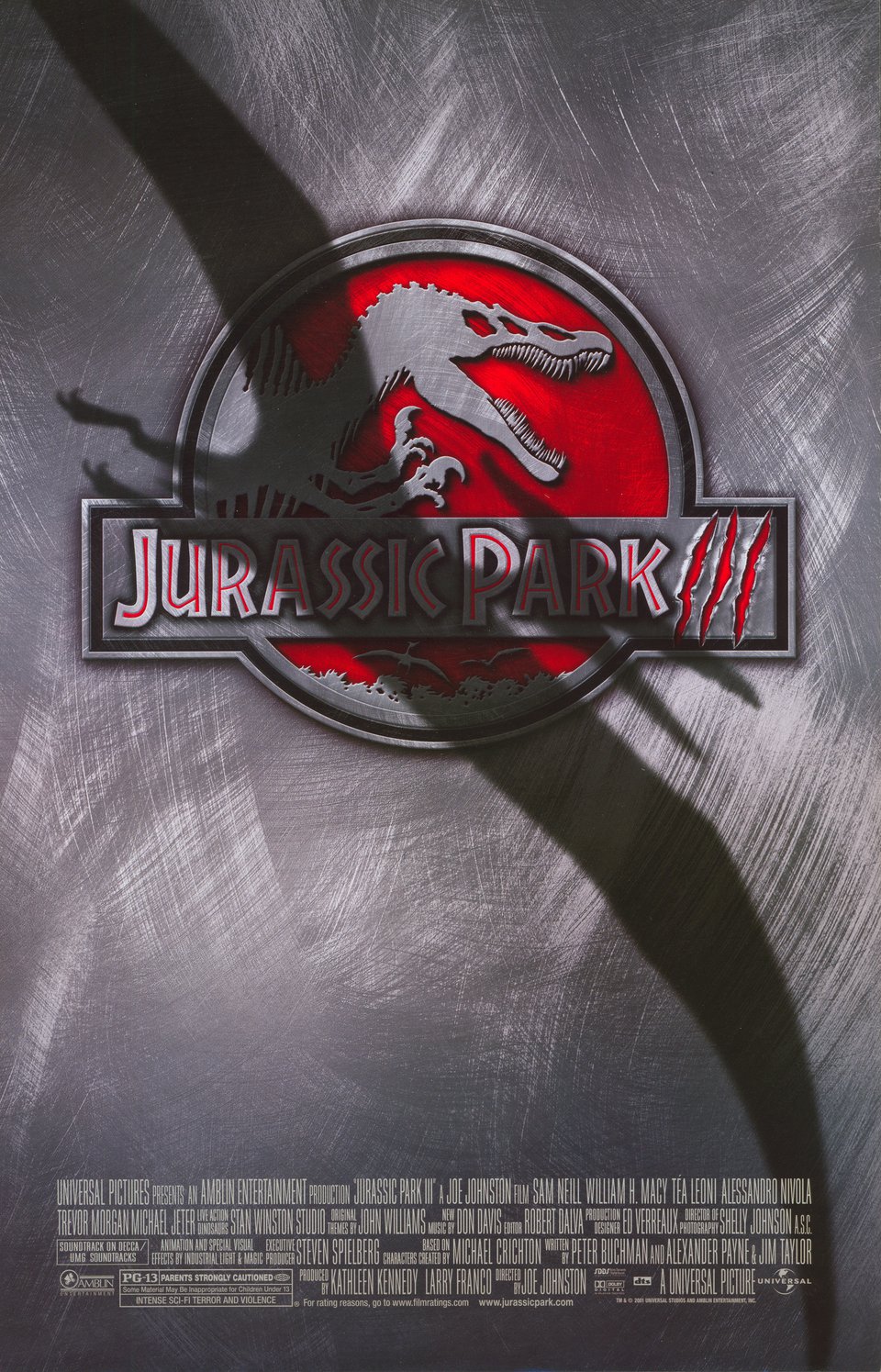 Jurassic Park III Original 2001 U.S. Mini Movie Poster