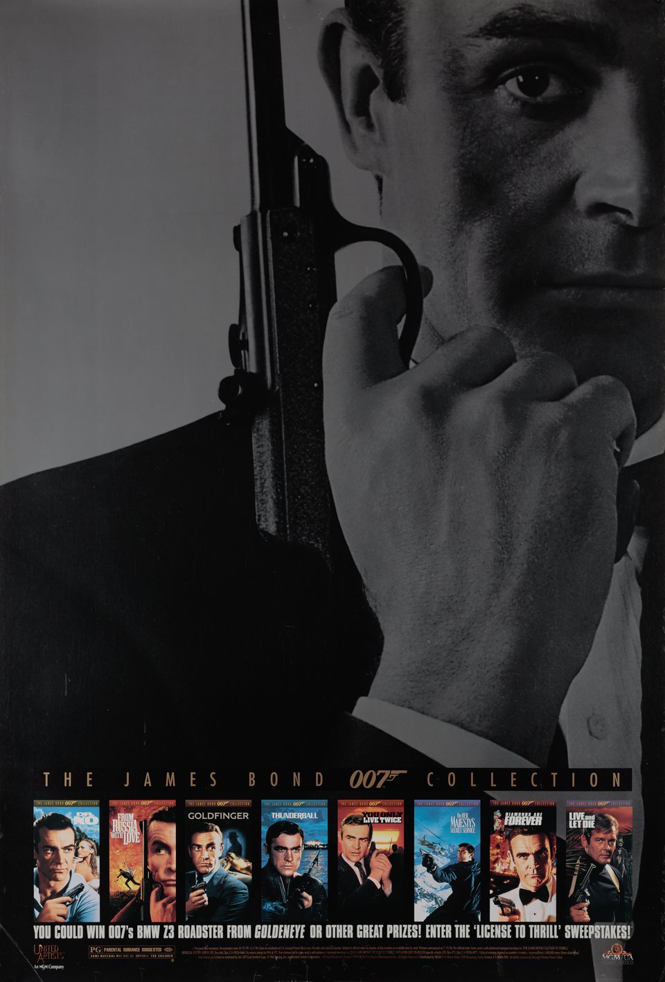 The James Bond 007 Collection Original 1996 U.S. Video One Sheet