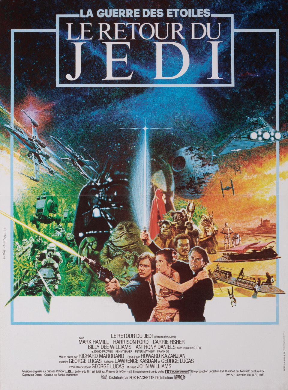 Return of the Jedi Original 1983 French Petite Movie Poster