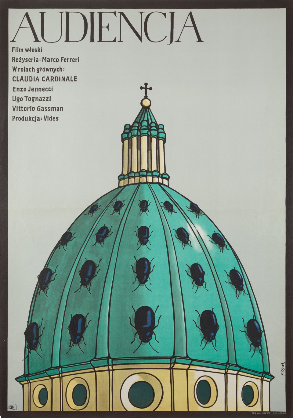 Papal Audience Original 1973 Polish A1 Movie Poster