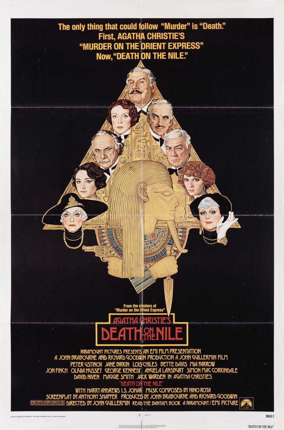 Death on the Nile Original 1978 U.S. One Sheet Movie Poster