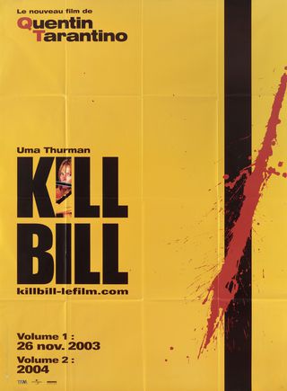 Kill Bill: Vol. 1 / Kill Bill: Vol. 2 Original 2004 French Grande Movie Poster