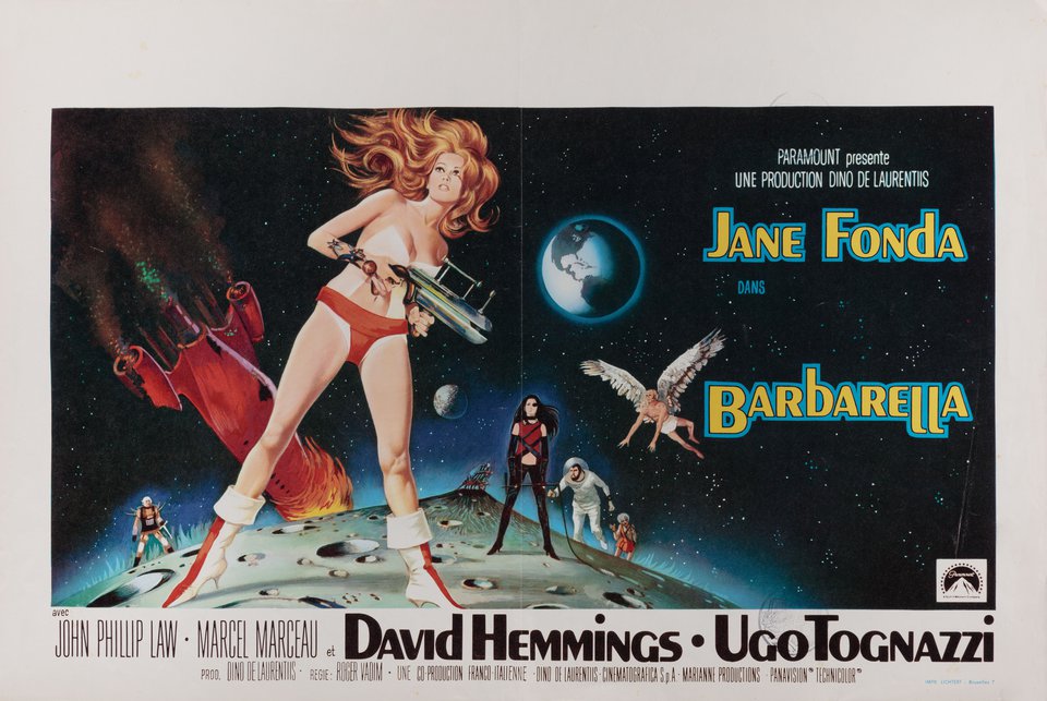 Barbarella Original 1968 Belgian Movie Poster