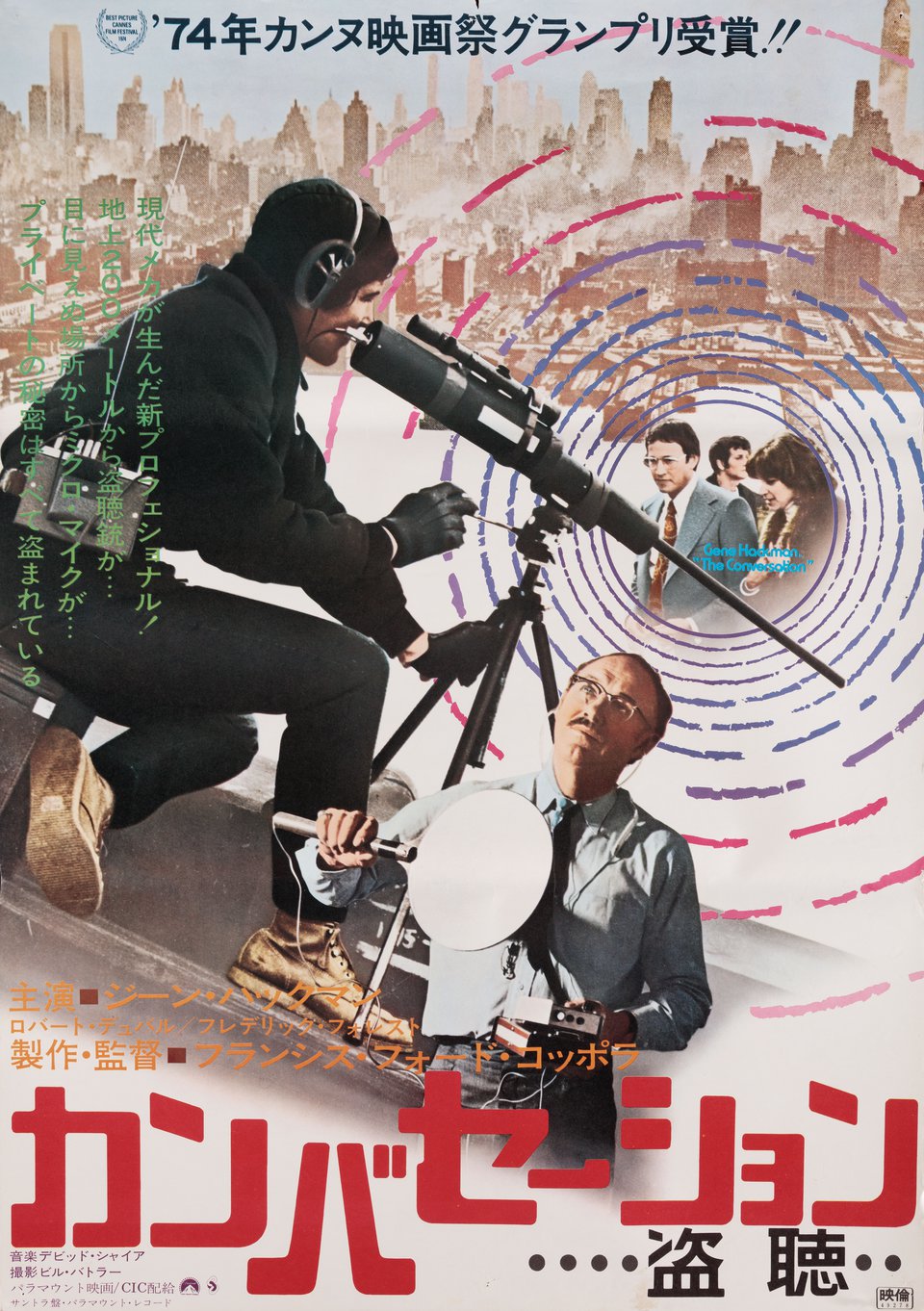 The Conversation Original 1974 Japanese B2 Movie Poster