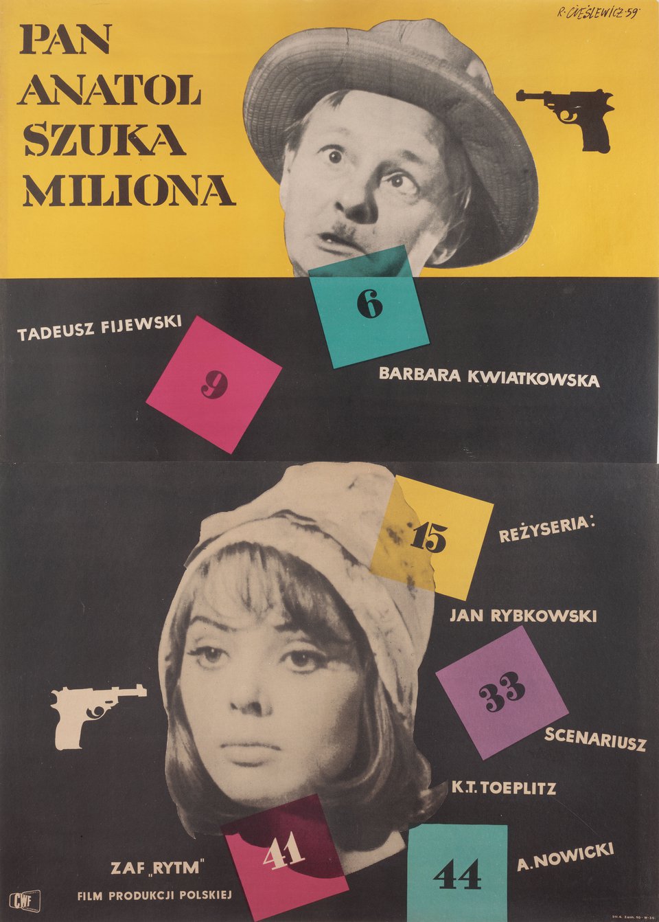 Pan Anatol Szuka Miliona Original 1959 Polish A0 Movie Poster