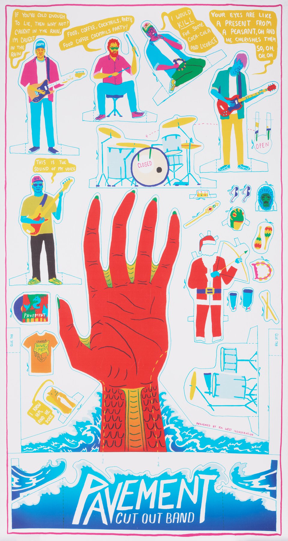 Pavement: Cut Out Band Original 2022 U.S. A2 Poster