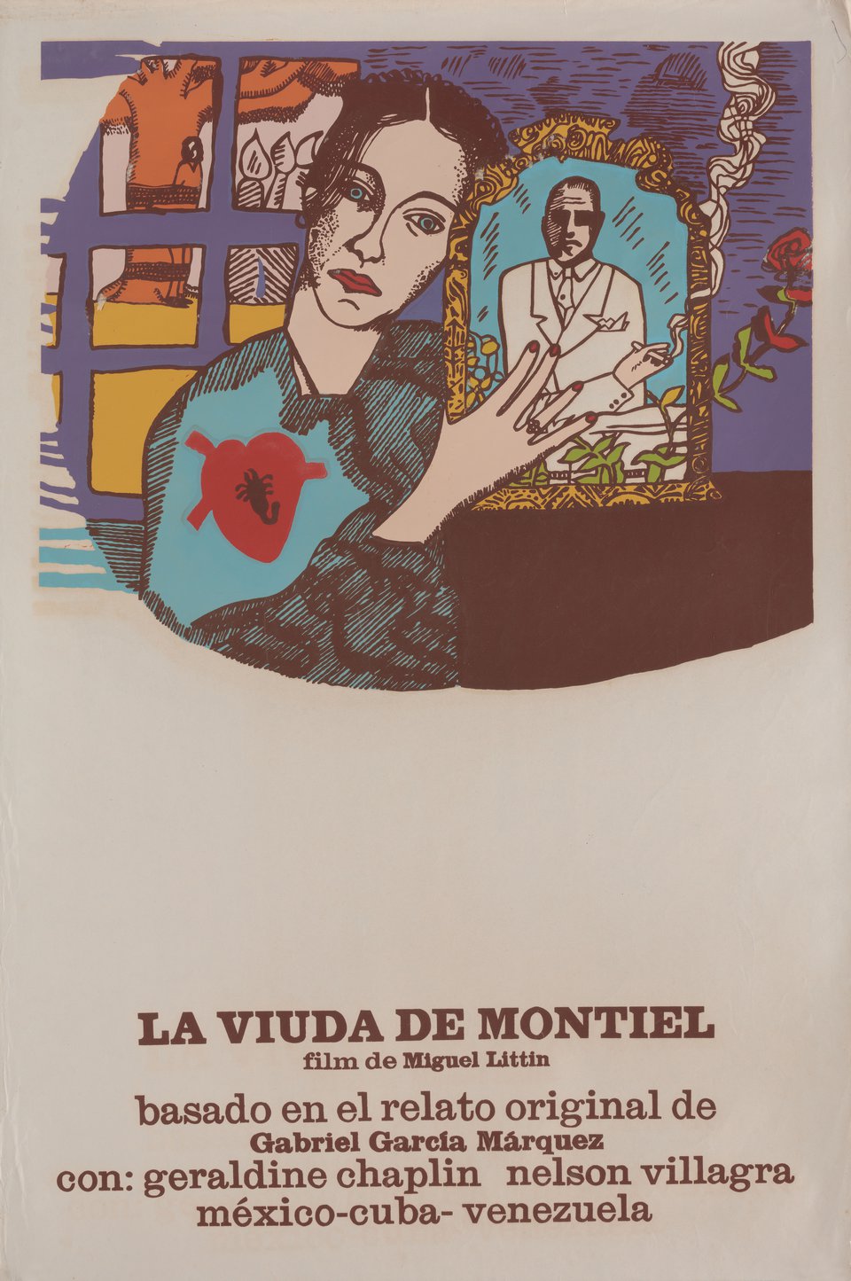 La viuda de Montiel Original 1979 Cuban Movie Poster