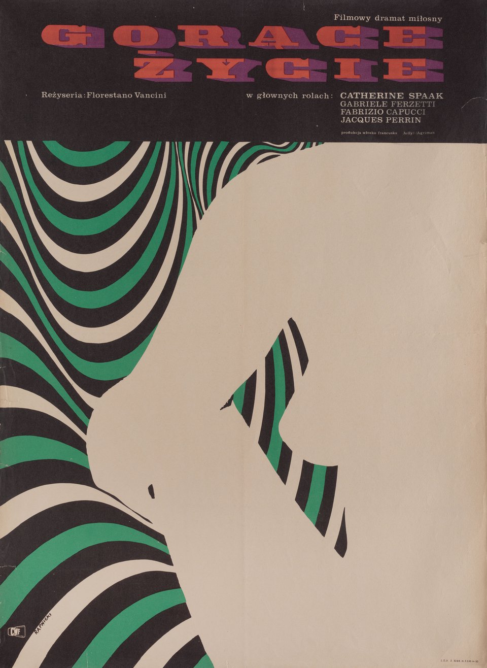 Warm Life Original 1964 Polish A1 Movie Poster