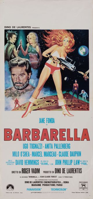 Barbarella Original 1968 Italian Locandina Movie Poster