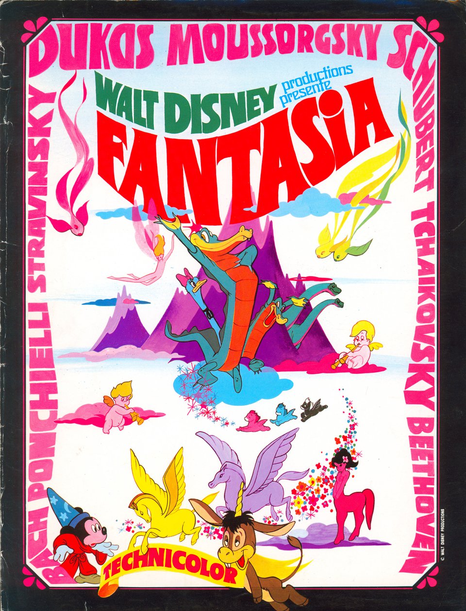 Fantasia Original R1970s French Movie Program