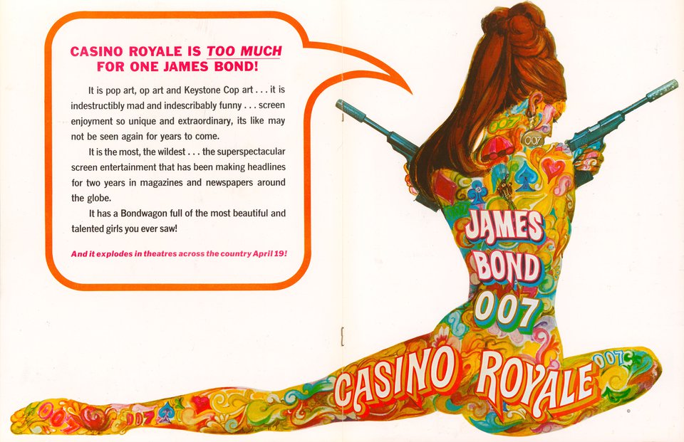Casino Royale Original 1967 U.S. Screening Movie Program