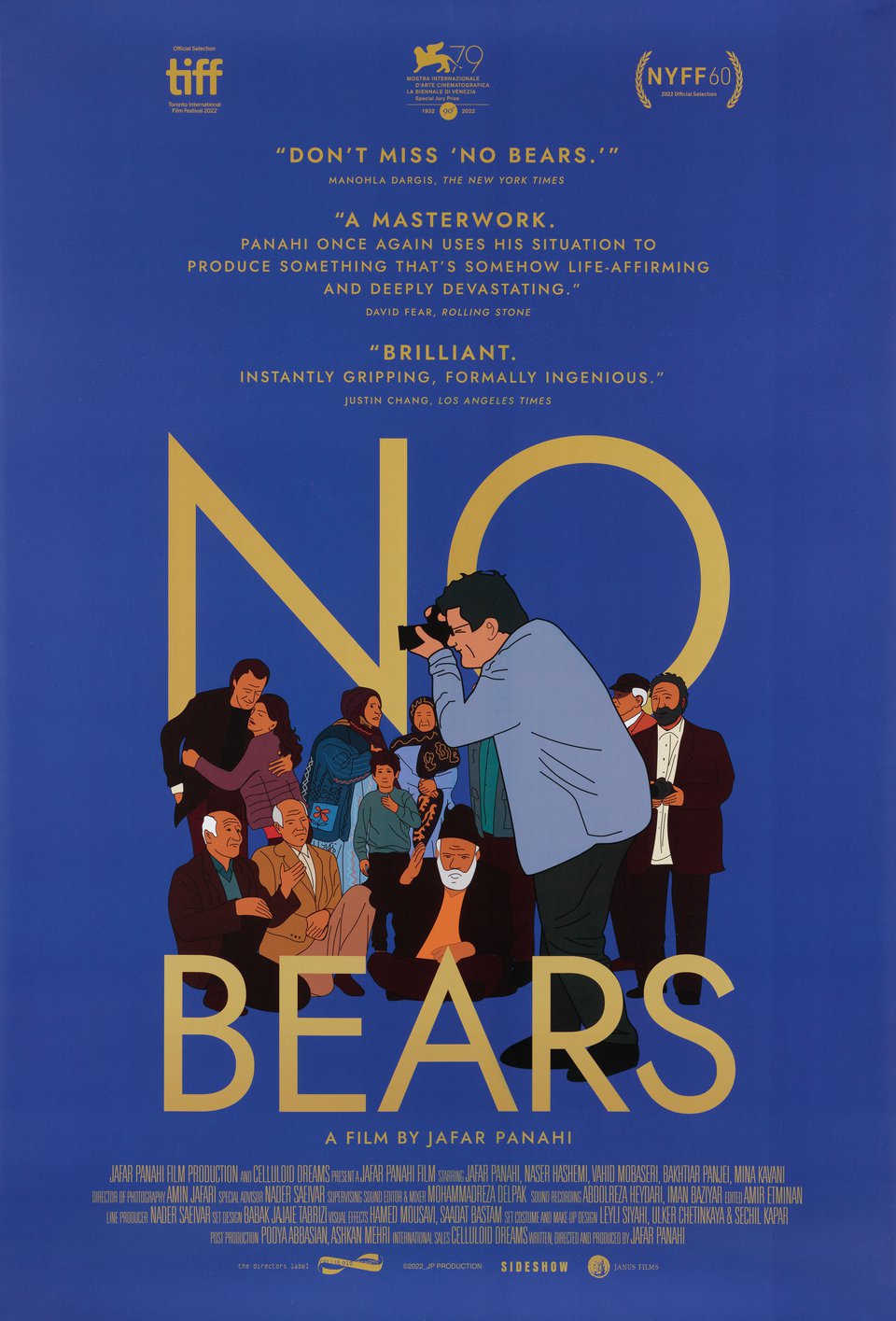 No Bears Original 2022 U.S. One Sheet Movie Poster