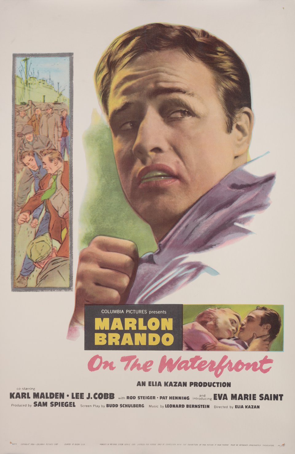 On the Waterfront Original 1954 U.S. One Sheet Movie Poster