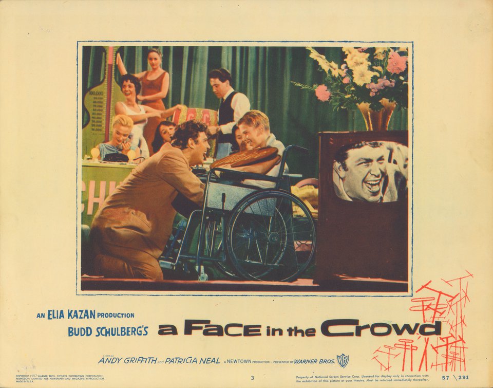 A Face in the Crowd Original 1957 U.S. Scene Card