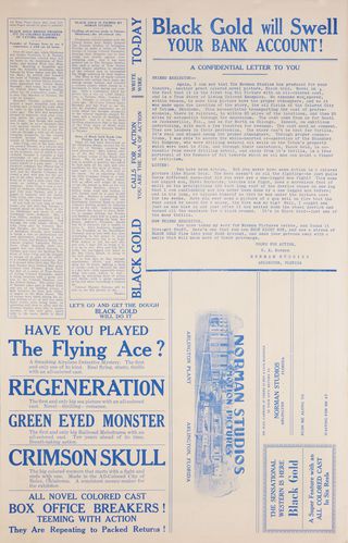 Black Gold Original 1928 U.S. Movie Pressbook Alternate Image