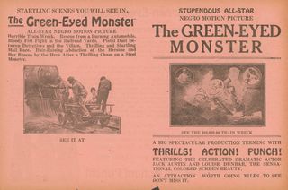 The Green-Eyed Monster Original 1919 U.S. Movie Herald Alternate Image