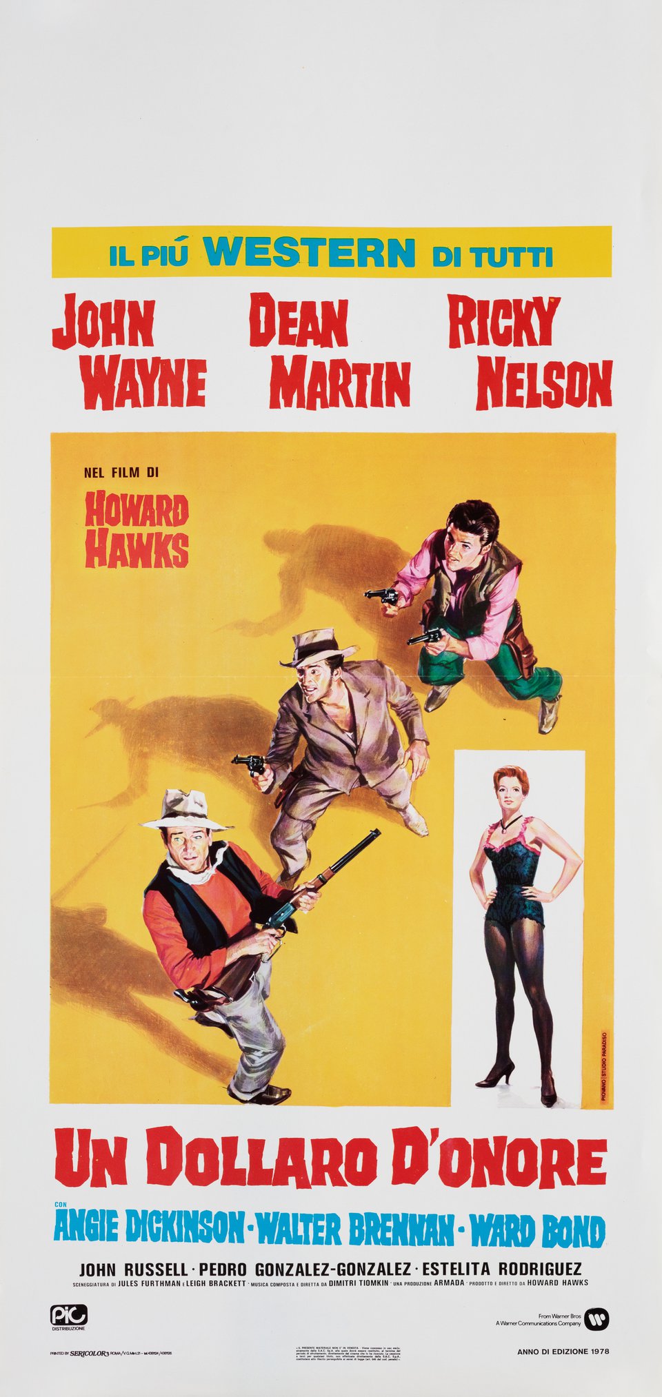 Rio Bravo Original R1978 Italian Locandina Movie Poster