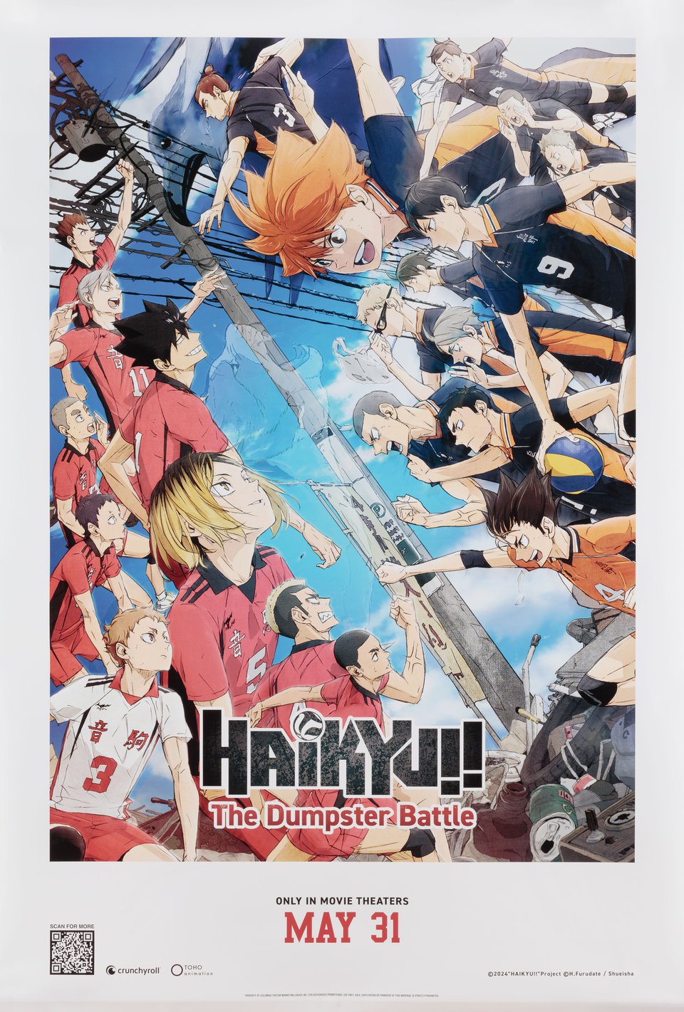 Haikyu!! The Dumpster Battle Original 2024 U.S. One Sheet Movie Poster