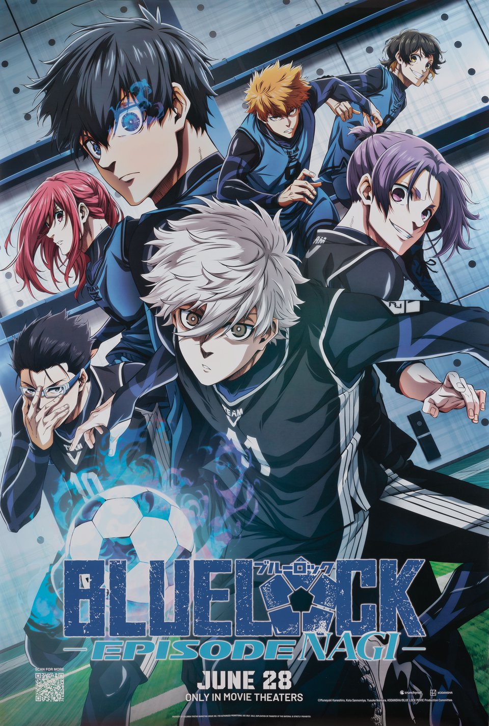 Blue Lock: Episode Nagi Original 2024 U.S. One Sheet Movie Poster